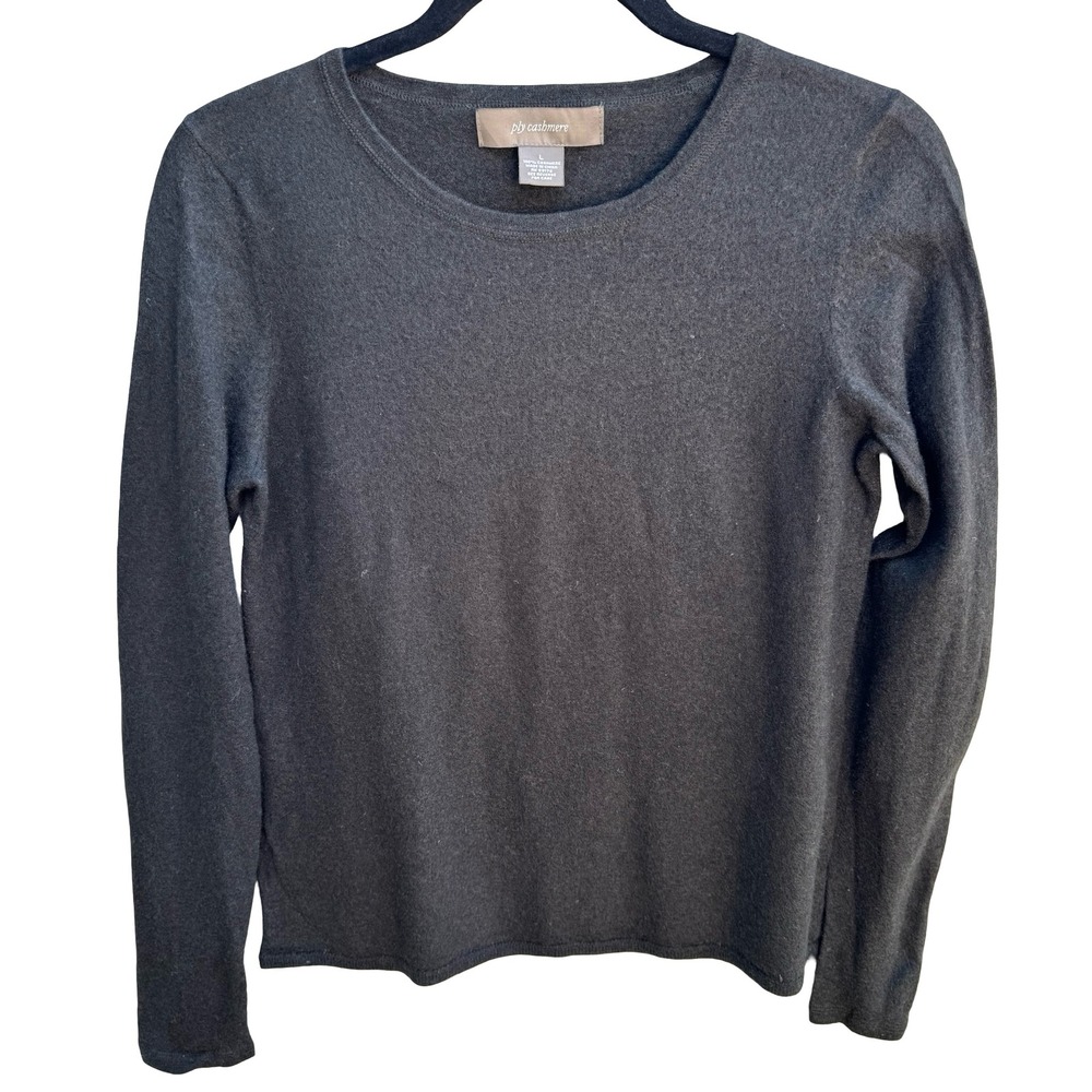 Ply Cashmere Quiet Luxury Minimalist Old Money Soft Girl Preppy‎ Knit Sweater L